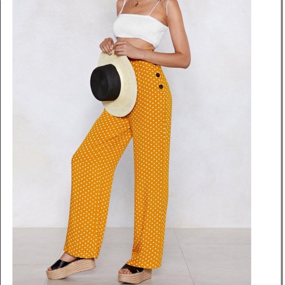 Nasty Gal Pants - Polka Dot Pants